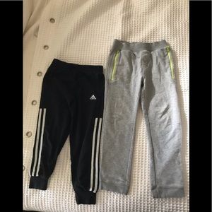 Bundle boys Adidas and tea pants size 6